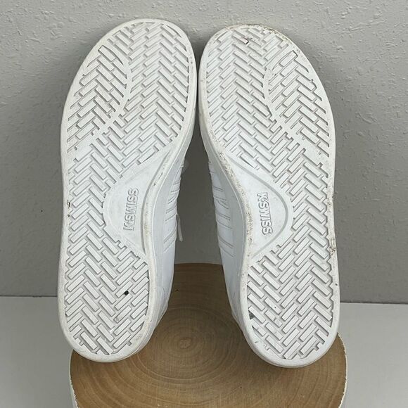 Pre-Owed Women's K-Swiss Hoke CMF Low Top White Sneakers Shoes Size 10 - Picture 5 of 6